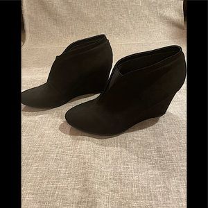 Lauren Blackwell Black Suede Booties